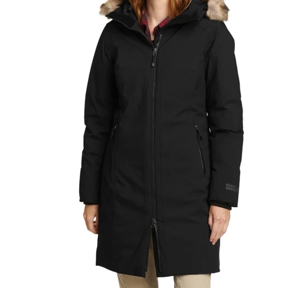 Eddie Bauer Women's Down Parka Coat, Size: Small & Medium Available, Black - NWT